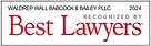 Waldrep Wall Babcock & Bailey PLLX 2024 recognized by Best lawyers 
