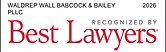 Waldrep Wall Babcock & Bailey PLLX 2026 recognized by Best lawyers