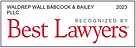 Waldrep Wall Babcock & Bailey PLLX 2023 recognized by Best lawyers 
